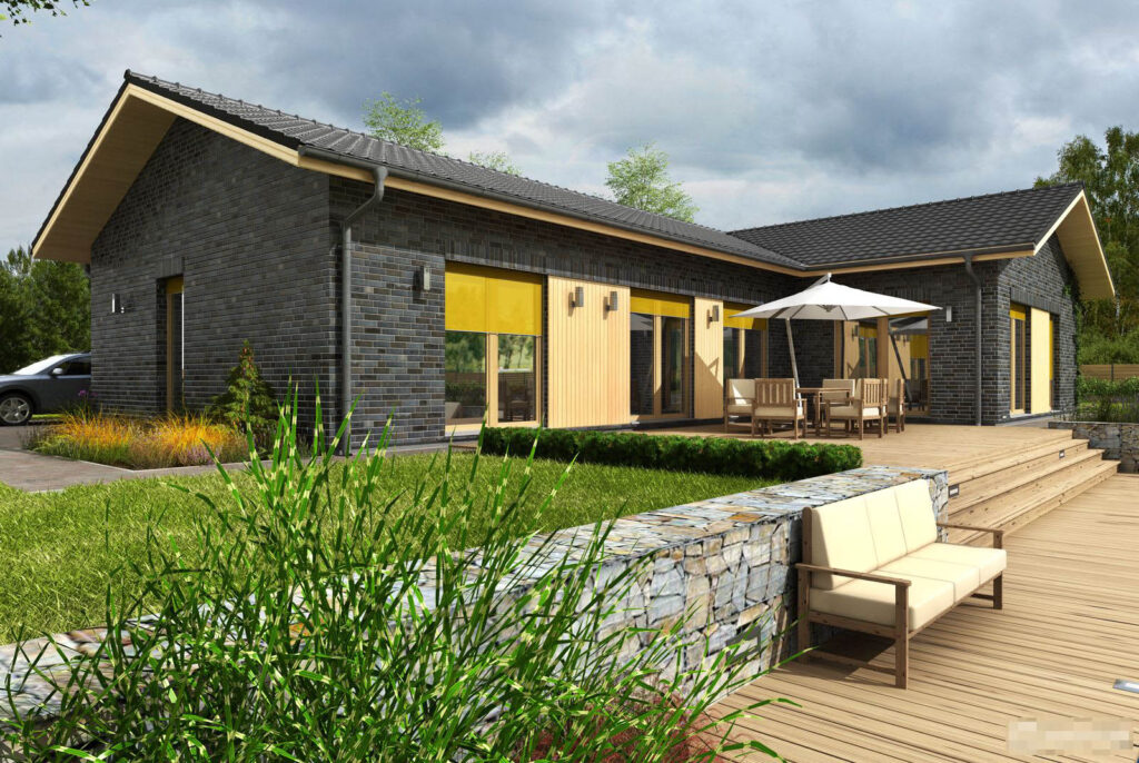 Скачать готовый проект одноэтажного дома, чертежи и фото одноэтажного дома - фото 6