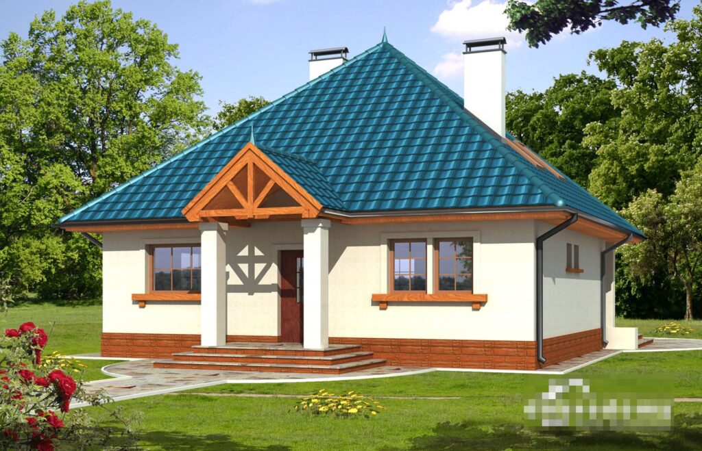 Фото проект дома с мансардой Dd514 на 112 м2, проект дома на 3 комнаты