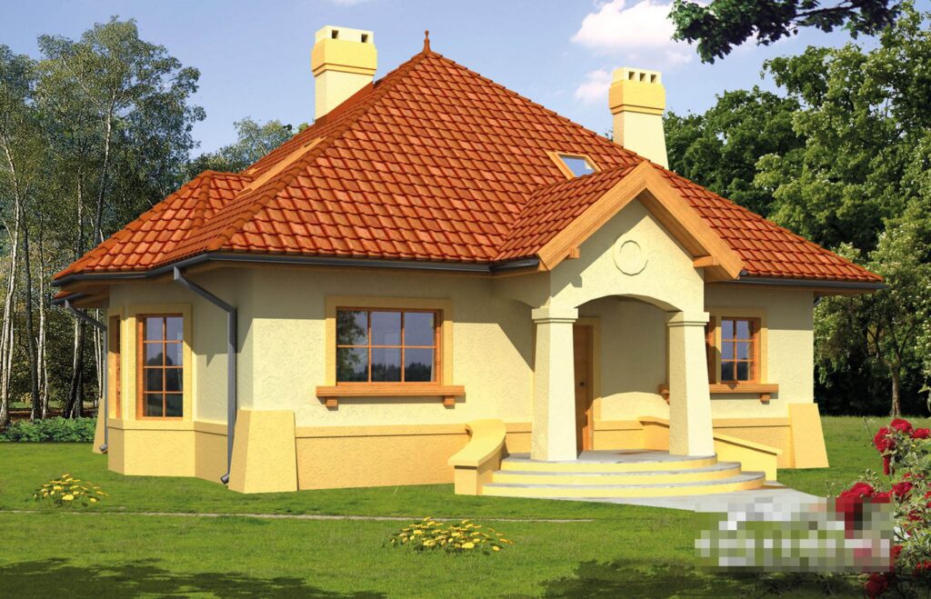 Фото проект дома с мансардой Dd207 на 121 м2, проект дома на 4 комнаты