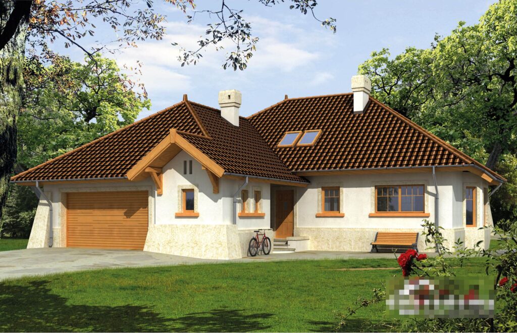 Фото проект дома с мансардой Dd475 на 126 м2, проект дома на 3 комнаты