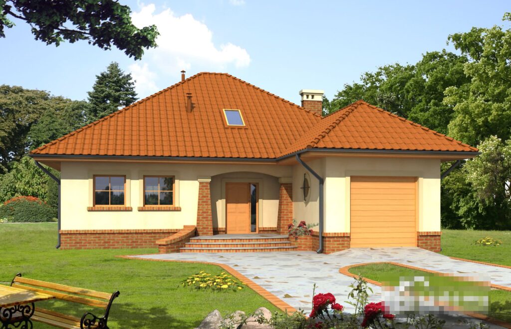 Фото проект дома с мансардой Dd354 на 140 м2, проект дома на 4 комнаты