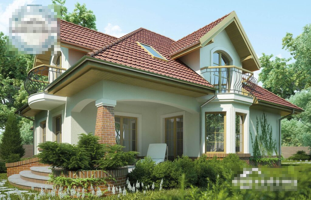 Скачать готовый проект дома с мансардой, чертежи и фото дома с мансардой - фото 3