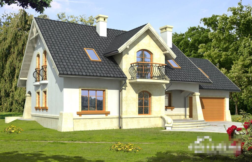 Фото проект дома с мансардой Dd616 на 151 м2, проект дома на 4 комнаты