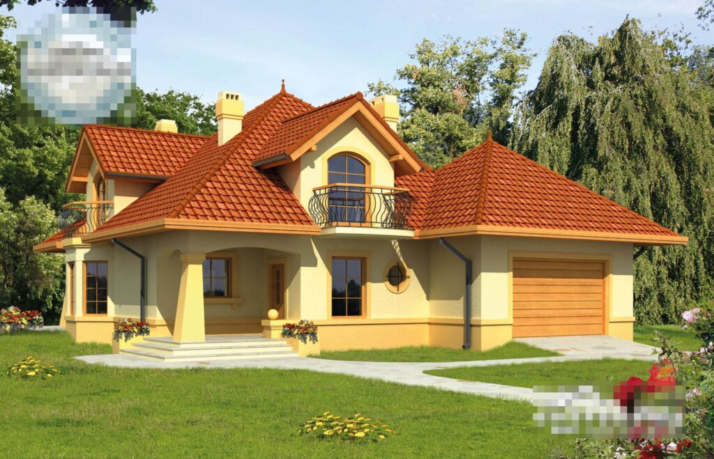 Фото проект дома с мансардой Dd444 на 151 м2, проект дома на 4 комнаты