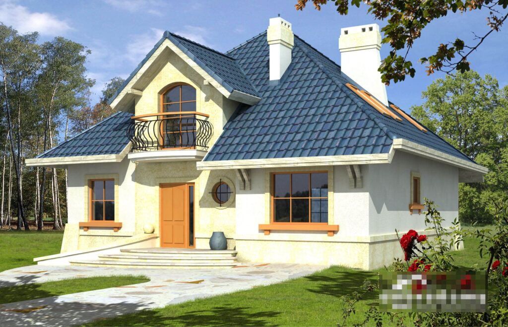 Фото проект дома с мансардой Dd592 на 153 м2, проект дома на 4 комнаты