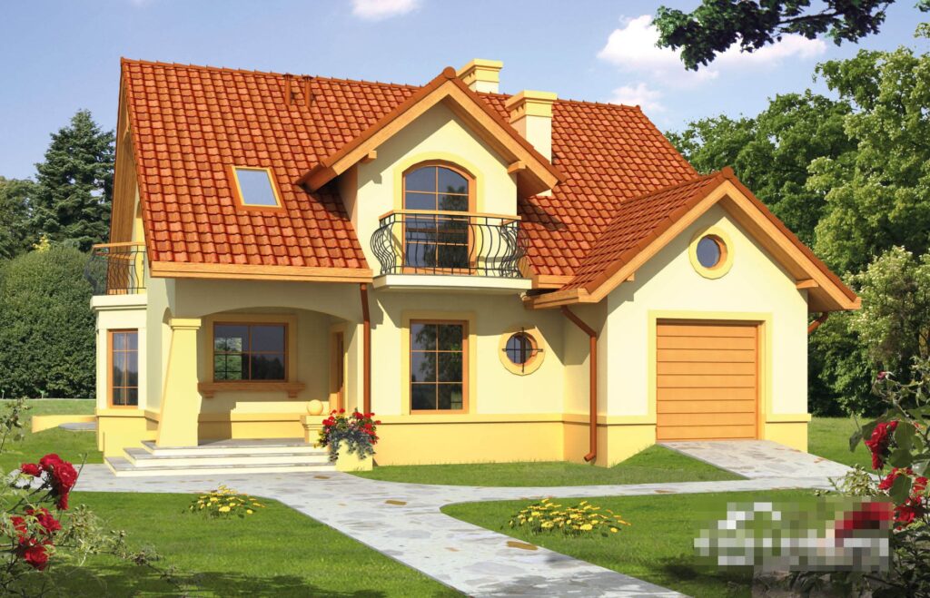 Фото проект дома с мансардой Dd470 на 161 м2, проект дома на 3 комнаты