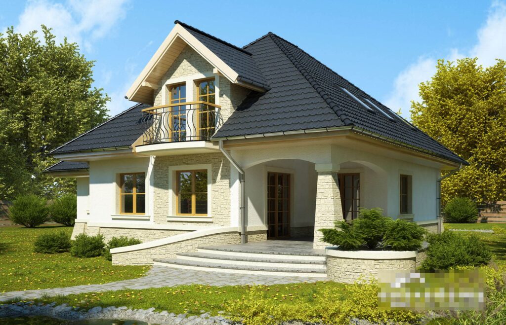 Скачать готовый проект двухэтажного дома, чертежи и фото двухэтажного дома - фото 1