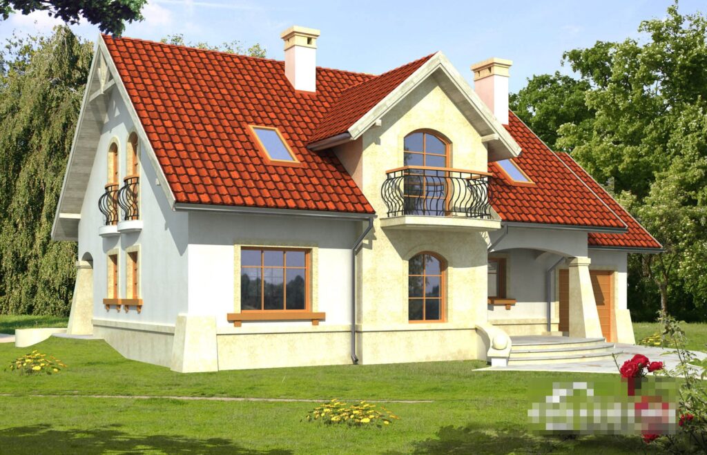 Фото проект двухэтажного дома Dd332 на 151 м2, проект дома на 3 комнаты