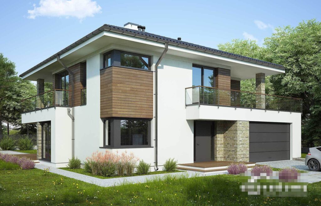 Скачать готовый проект двухэтажного дома, чертежи и фото двухэтажного дома - фото 1